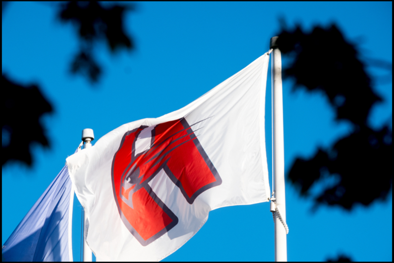 photo of athletics flag
